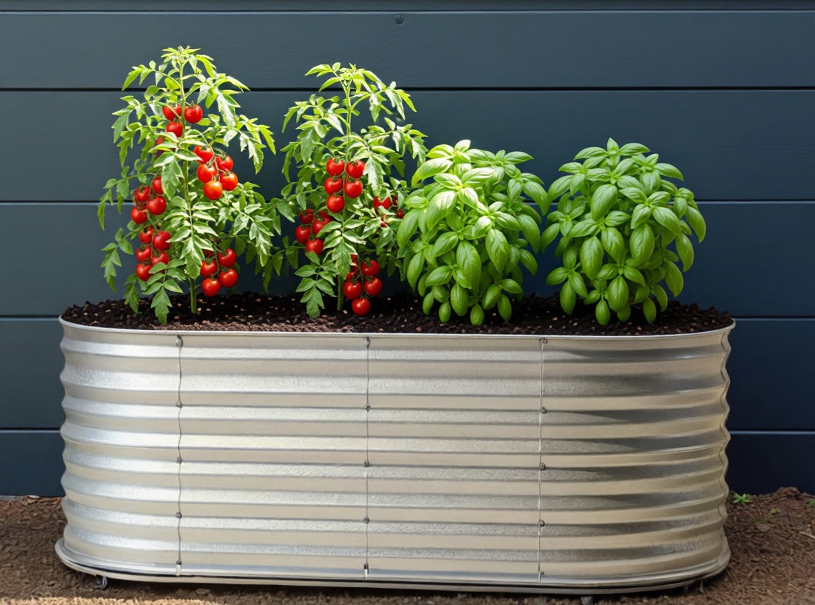 Galvanized Raised Garden Bed — 5′×2.5′, 2′ Deep