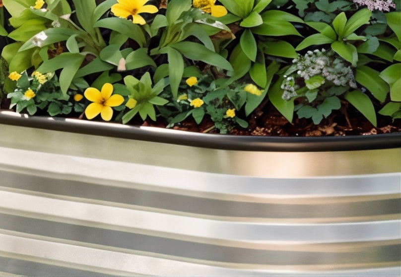 Oval Raised Garden Bed — 6′×2′, 22″ Deep