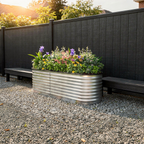Oval Raised Garden Bed — 6′×2′, 22″ Deep