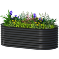 Galvanized Raised Garden Bed — 5′×2.5′, 2′ Deep