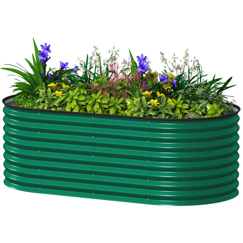 Galvanized Raised Garden Bed — 5′×2.5′, 2′ Deep
