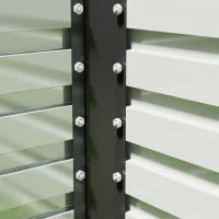 Dark Grey Galvanized Steel Raised Garden Bed – 8' x 4' x 2' – Rectangular Planter