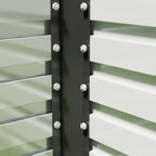 Dark Grey Galvanized Steel Raised Garden Bed – 8' x 4' x 2' – Rectangular Planter