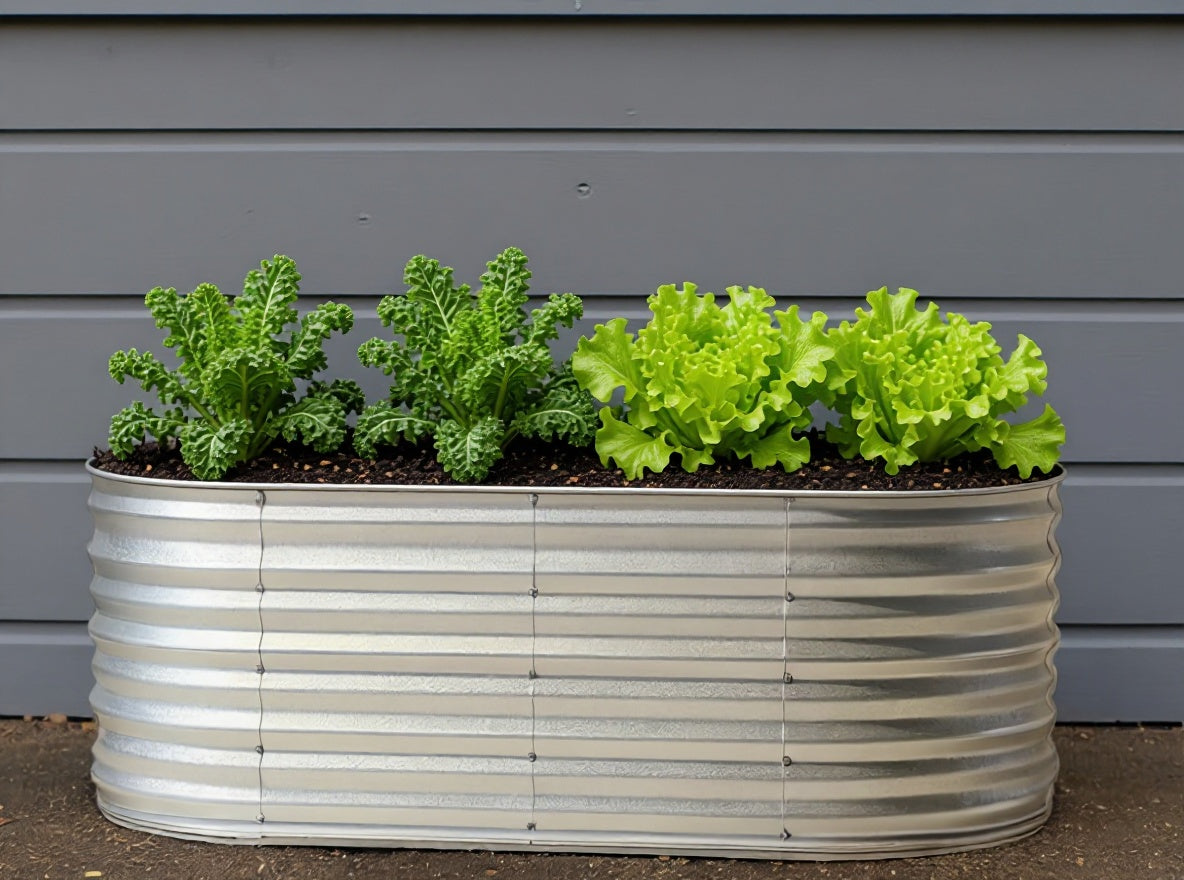 Galvanized Raised Garden Bed — 5′×2.5′, 2′ Deep